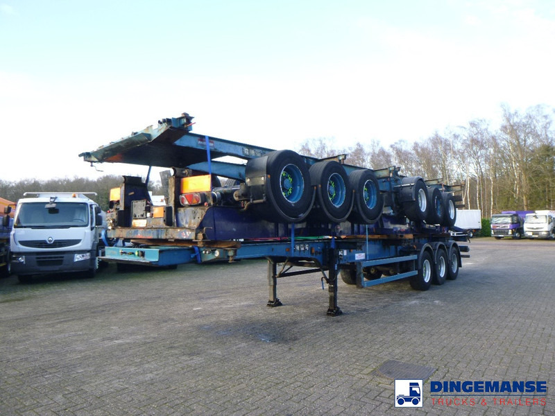 Crane Fruehauf Stack - 3 x container trailer 20-20-30-40 ft - Container transporter/ Swap body semi-trailer: picture 1 Crane Fruehauf Stack - 3 x container trailer 20-20-30-40 ft - Container transporter/ Swap body semi-trailer: picture 1