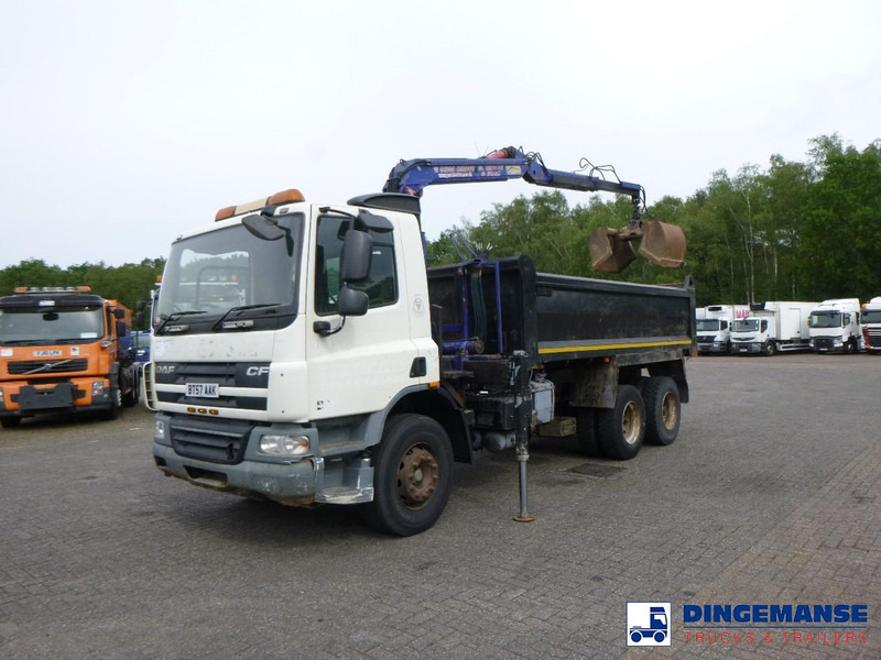 DAF CF 75.310 6x4 RHD tipper + HMF 1144 K-1 + grapple - Crane truck: picture 5 DAF CF 75.310 6x4 RHD tipper + HMF 1144 K-1 + grapple - Crane truck: picture 5