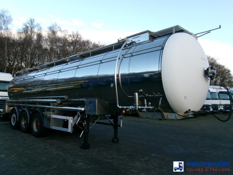 Feldbinder Chemical tank inox 33.5 m3 / 1 comp + pump - Tanker semi-trailer: picture 2 Feldbinder Chemical tank inox 33.5 m3 / 1 comp + pump - Tanker semi-trailer: picture 2