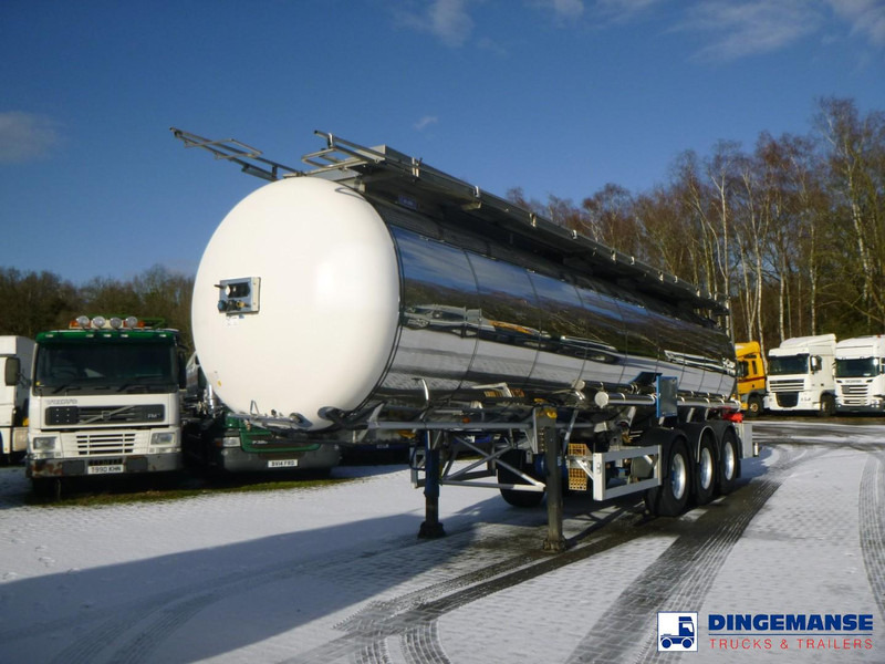 Feldbinder Chemical tank inox L4BH 30 m3 / 1 comp + pump - Tanker semi-trailer: picture 1 Feldbinder Chemical tank inox L4BH 30 m3 / 1 comp + pump - Tanker semi-trailer: picture 1