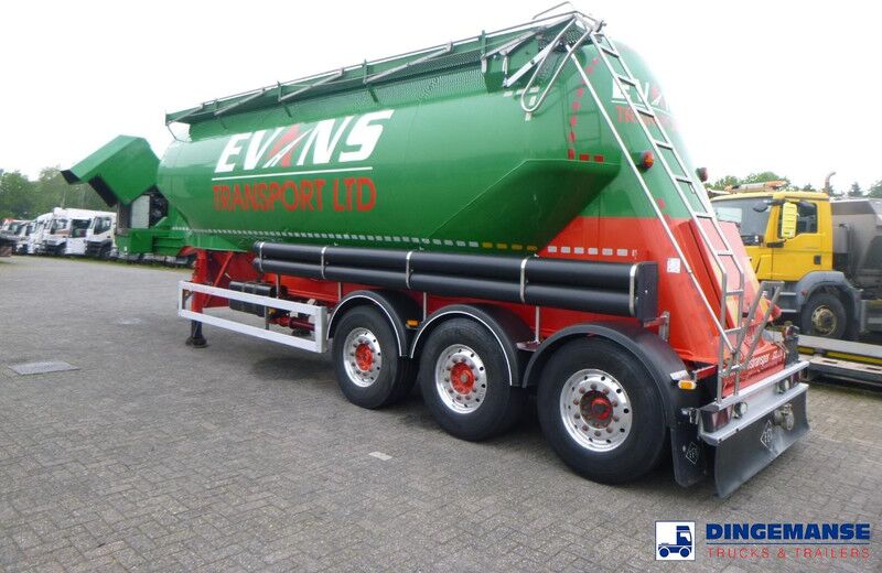 Feldbinder Powder tank alu 40 m3 + engine/compressor - Tanker semi-trailer: picture 3 Feldbinder Powder tank alu 40 m3 + engine/compressor - Tanker semi-trailer: picture 3