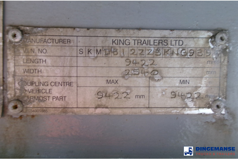 KING 2-axle platform drawbar trailer 14t + ramps leasing KING 2-axle platform drawbar trailer 14t + ramps: picture 19