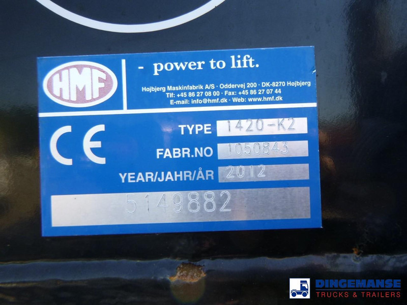 Crane truck MAN TGS 26.360 6X2 RHD + HMF 1420-K2 + grapple: picture 8