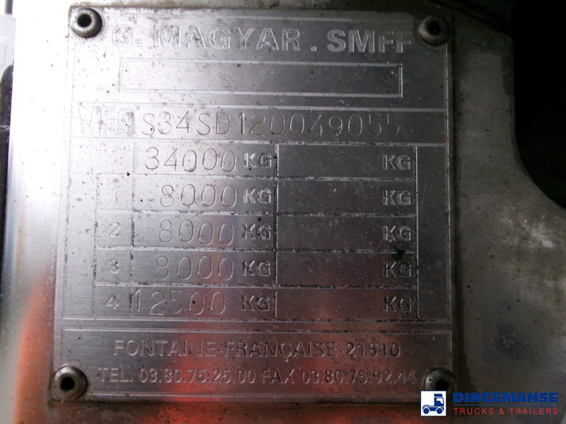 Tanker semi-trailer Magyar Bitumen / heavy oil tank inox 30.5 m3 / 1 comp + pump / ADR 03-01-2024: picture 20