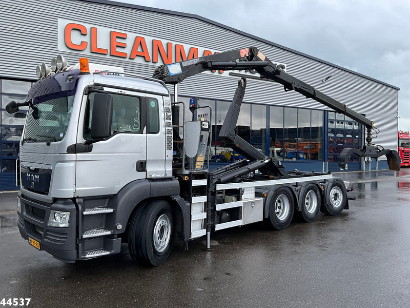 MAN TGS 35.400 8x4 HMF 16 Tonmeter Z-kraan - Hook lift truck: picture 1 MAN TGS 35.400 8x4 HMF 16 Tonmeter Z-kraan - Hook lift truck: picture 1