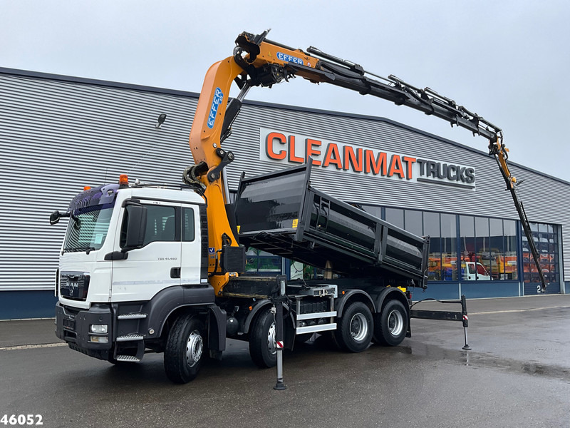 MAN TGS 41.480 8x4 Effer 47 Tonmeter laadkraan + Fly-Jib! Just 56.591 km! - Tipper, Crane truck: picture 1 MAN TGS 41.480 8x4 Effer 47 Tonmeter laadkraan + Fly-Jib! Just 56.591 km! - Tipper, Crane truck: picture 1