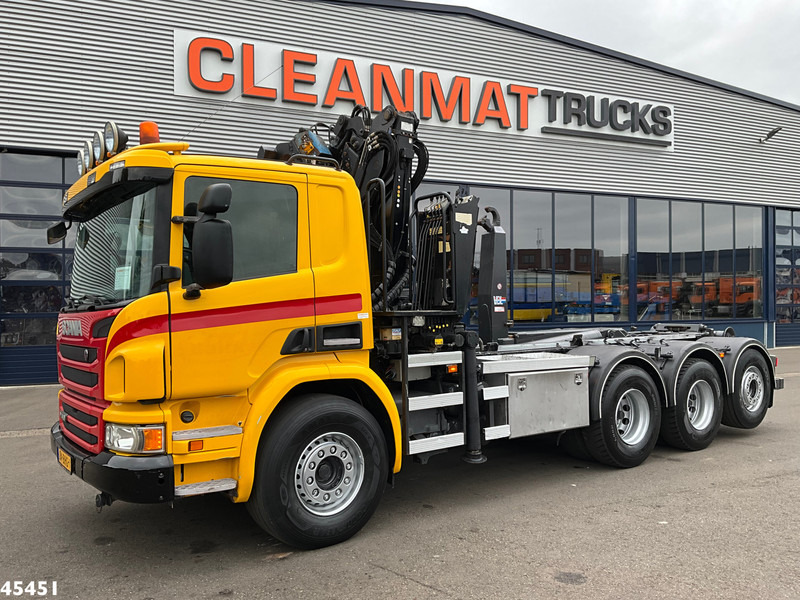 Scania P 410 8x4 Euro 6 Palfinger 14 Tonmeter Z-kraan - Hook lift truck, Crane truck: picture 2 Scania P 410 8x4 Euro 6 Palfinger 14 Tonmeter Z-kraan - Hook lift truck, Crane truck: picture 2