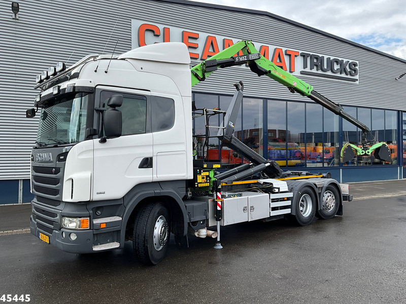Scania R 440 Euro 6 Retarder Fassi 16 Tonmeter Z-kraan (bouwjaar 2018) - Hook lift truck, Crane truck: picture 1 Scania R 440 Euro 6 Retarder Fassi 16 Tonmeter Z-kraan (bouwjaar 2018) - Hook lift truck, Crane truck: picture 1