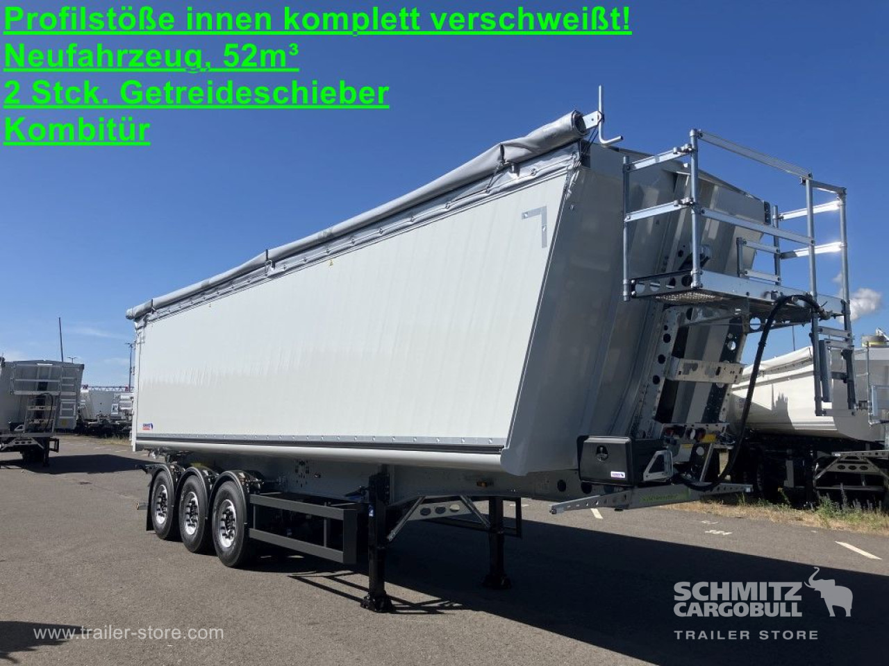 SCHMITZ Auflieger Kipper Alukastenmulde 52m³ - Tipper semi-trailer: picture 1 SCHMITZ Auflieger Kipper Alukastenmulde 52m³ - Tipper semi-trailer: picture 1