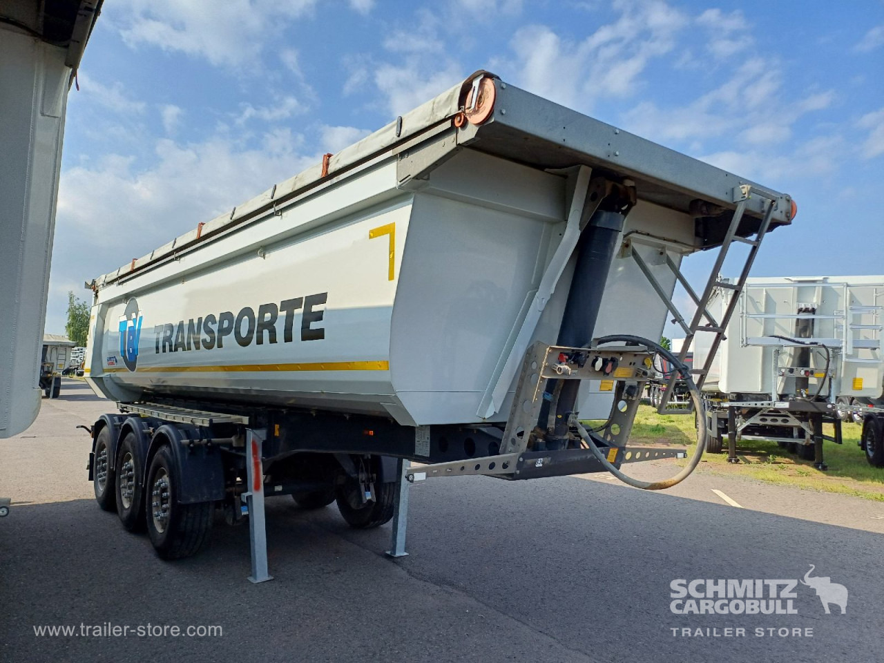 SCHMITZ Auflieger Kipper Stahlrundmulde 24m³ - Tipper semi-trailer: picture 1 SCHMITZ Auflieger Kipper Stahlrundmulde 24m³ - Tipper semi-trailer: picture 1
