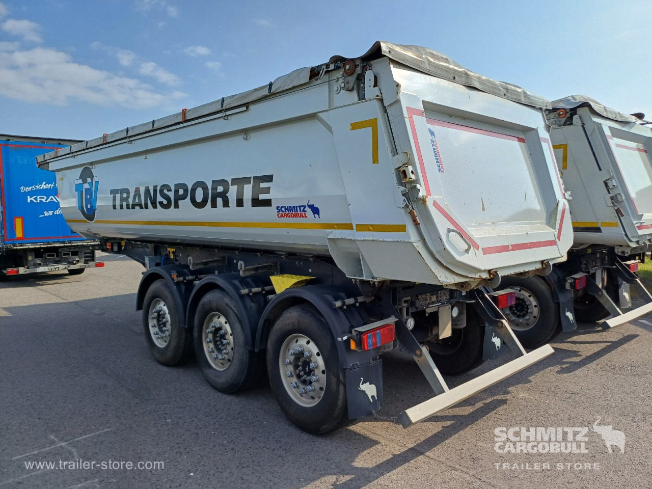 SCHMITZ Auflieger Kipper Stahlrundmulde 24m³ - Tipper semi-trailer: picture 4 SCHMITZ Auflieger Kipper Stahlrundmulde 24m³ - Tipper semi-trailer: picture 4