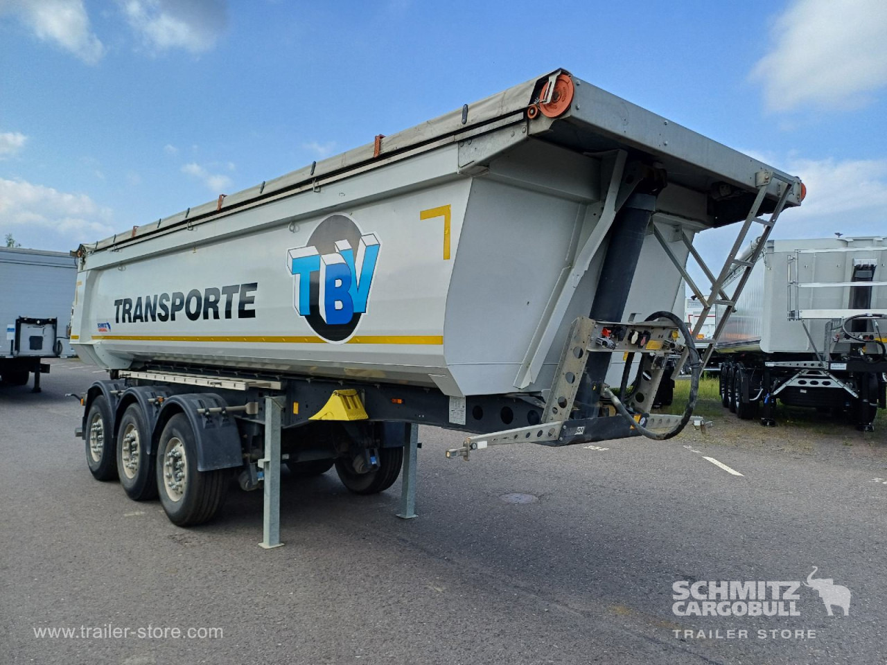 SCHMITZ Auflieger Kipper Stahlrundmulde 24m³ - Tipper semi-trailer: picture 1 SCHMITZ Auflieger Kipper Stahlrundmulde 24m³ - Tipper semi-trailer: picture 1