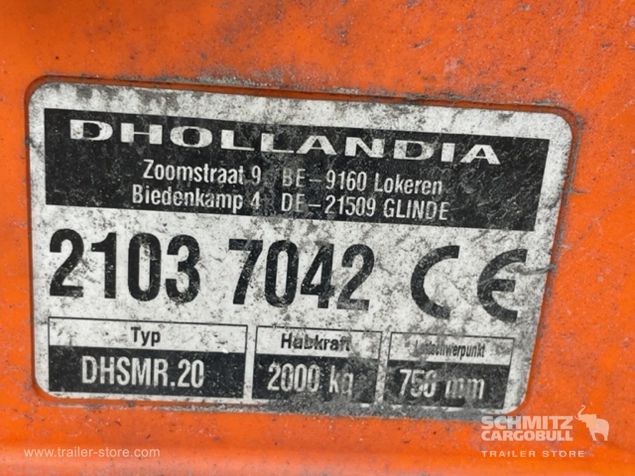 Isothermal semi-trailer SCHMITZ Oplegger Vries Multitemp Taillift: picture 7