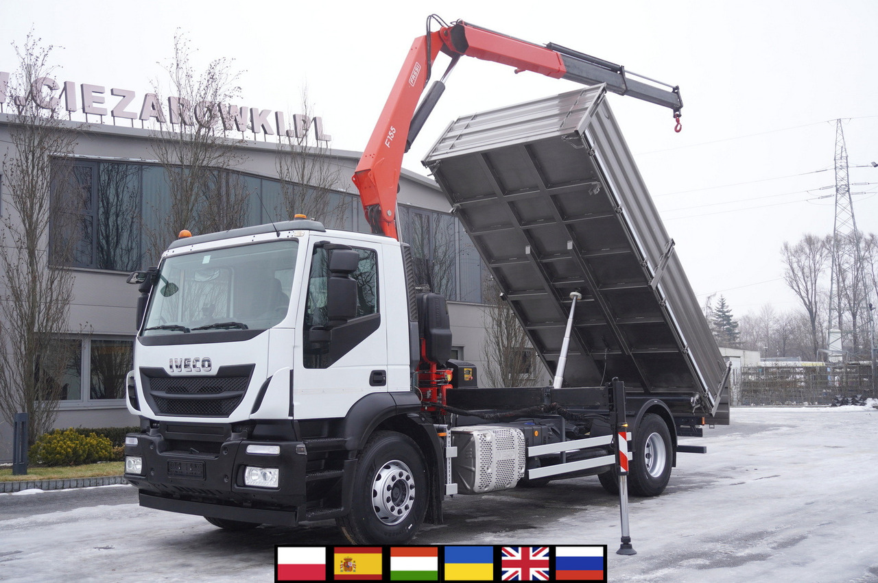IVECO Stralis 19.310 E6 4x2 / Fassi F155A.0.22 / 690 MTH! / remote control / NEW 3-sided tipper - Crane truck, Crane truck: picture 1 IVECO Stralis 19.310 E6 4x2 / Fassi F155A.0.22 / 690 MTH! / remote control / NEW 3-sided tipper - Crane truck, Crane truck: picture 1
