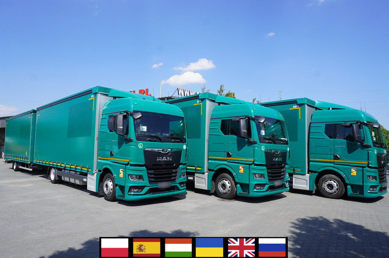 MAN TGX 18.470 / Trailer 19 EPAL / Curtainsider 19 EPAL / 2022 / Retarder / 15 units - Curtain side truck: picture 1 MAN TGX 18.470 / Trailer 19 EPAL / Curtainsider 19 EPAL / 2022 / Retarder / 15 units - Curtain side truck: picture 1