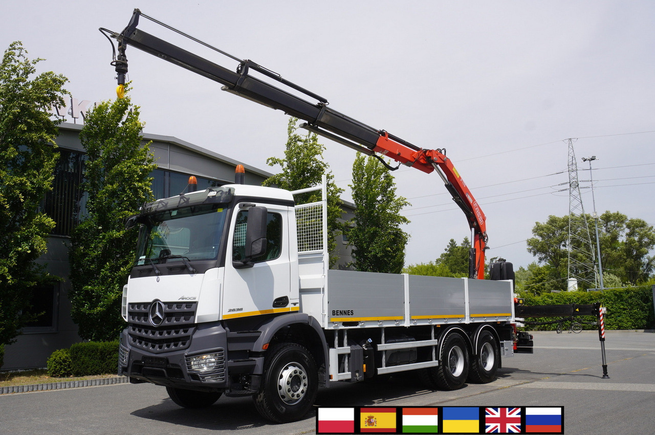 MERCEDES-BENZ AROCS 2636 Flatbed / HDS FASSI F175 7.7 T / 150,000 km - Dropside/ Flatbed truck, Crane truck: picture 1 MERCEDES-BENZ AROCS 2636 Flatbed / HDS FASSI F175 7.7 T / 150,000 km - Dropside/ Flatbed truck, Crane truck: picture 1