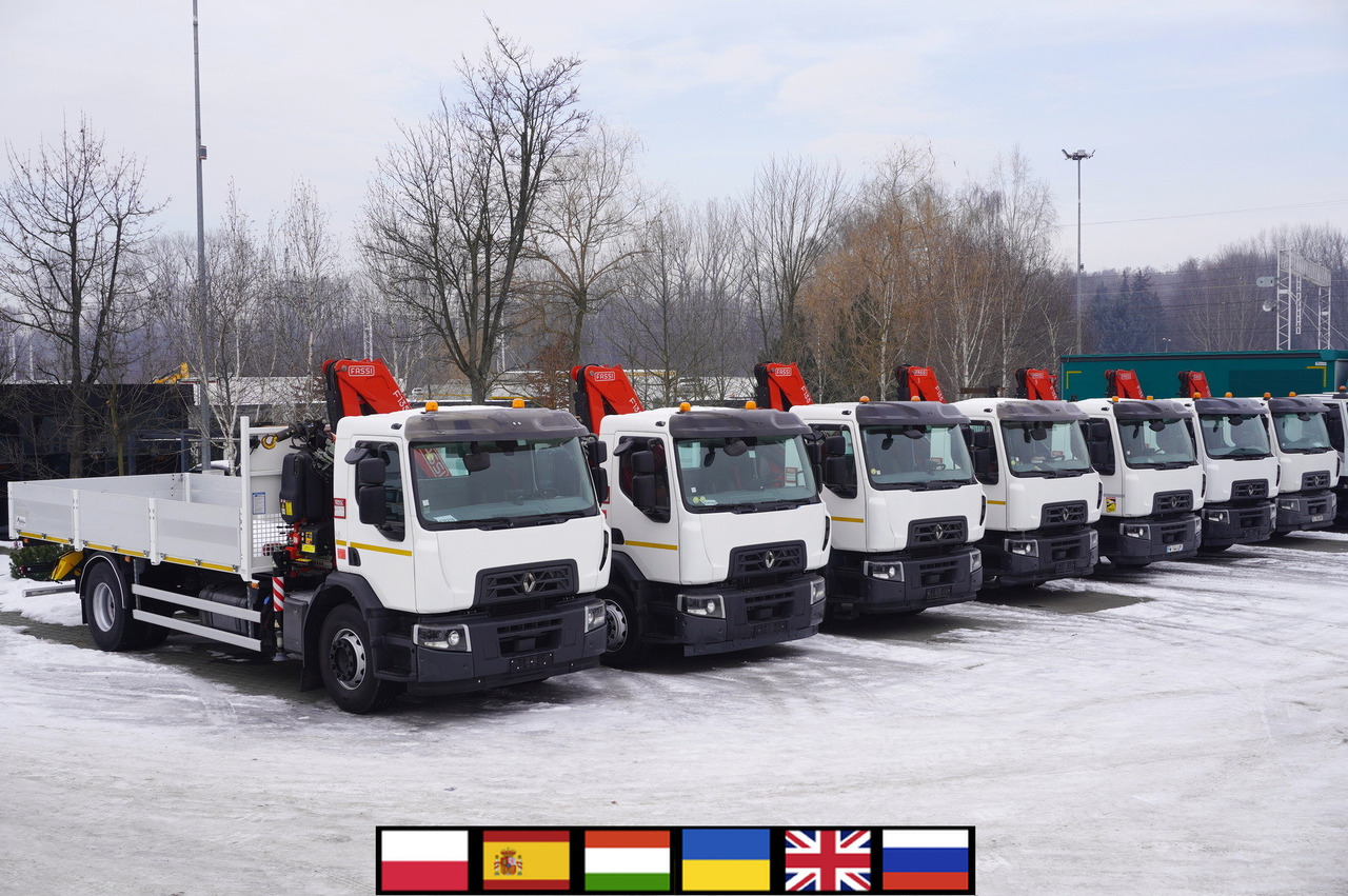 RENAULT C280 DTI 8 / FASSI crane F135A.22 / range 8 m / Flatbed 15 EPAL / 8 units - Crane truck: picture 1 RENAULT C280 DTI 8 / FASSI crane F135A.22 / range 8 m / Flatbed 15 EPAL / 8 units - Crane truck: picture 1