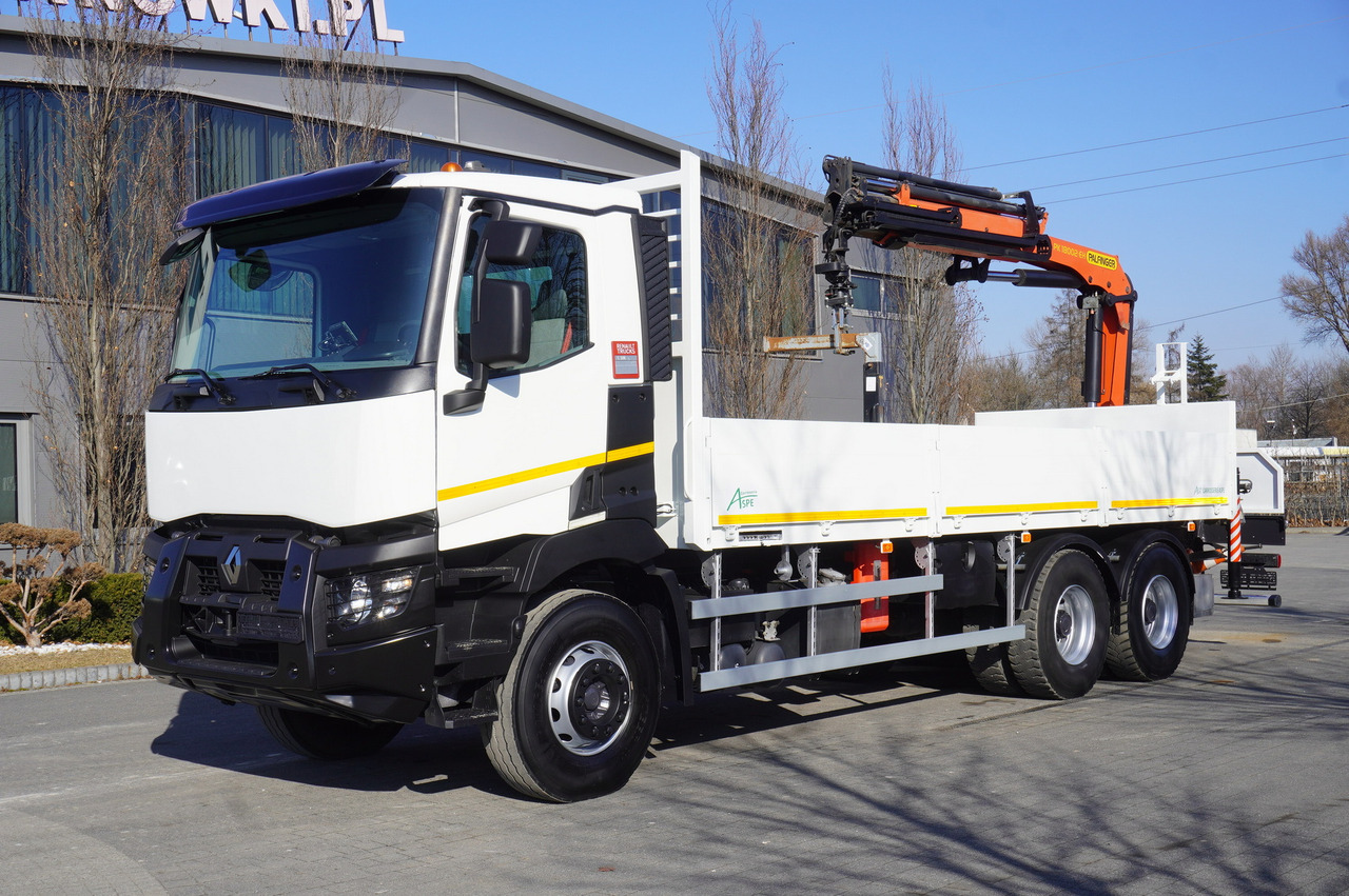 RENAULT C380 / 6x4 / HDS Palfinger PK 18002-EH 6000 kg - Dropside/ Flatbed truck, Crane truck: picture 2 RENAULT C380 / 6x4 / HDS Palfinger PK 18002-EH 6000 kg - Dropside/ Flatbed truck, Crane truck: picture 2