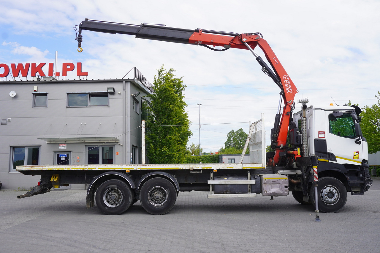 RENAULT K380 6x4 / FASSI F175 crane 7.85 t / 120 thousand km - Dropside/ Flatbed truck, Crane truck: picture 5 RENAULT K380 6x4 / FASSI F175 crane 7.85 t / 120 thousand km - Dropside/ Flatbed truck, Crane truck: picture 5