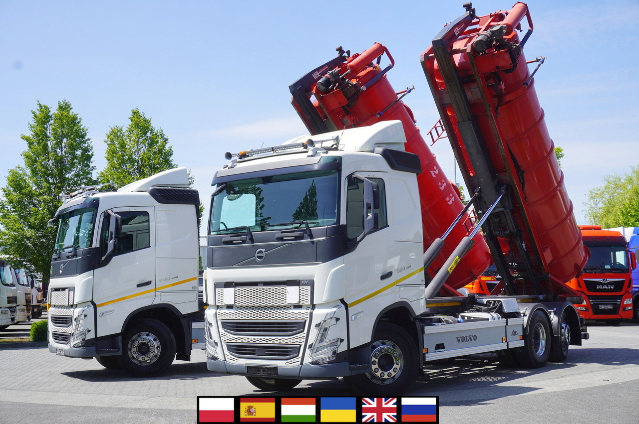 VOLVO Volvo FH 500 / Septic barrel 13000 l / Hook lift 21 t / 2022 / 3rd axle steered / 2 units - Slurry tanker: picture 1 VOLVO Volvo FH 500 / Septic barrel 13000 l / Hook lift 21 t / 2022 / 3rd axle steered / 2 units - Slurry tanker: picture 1