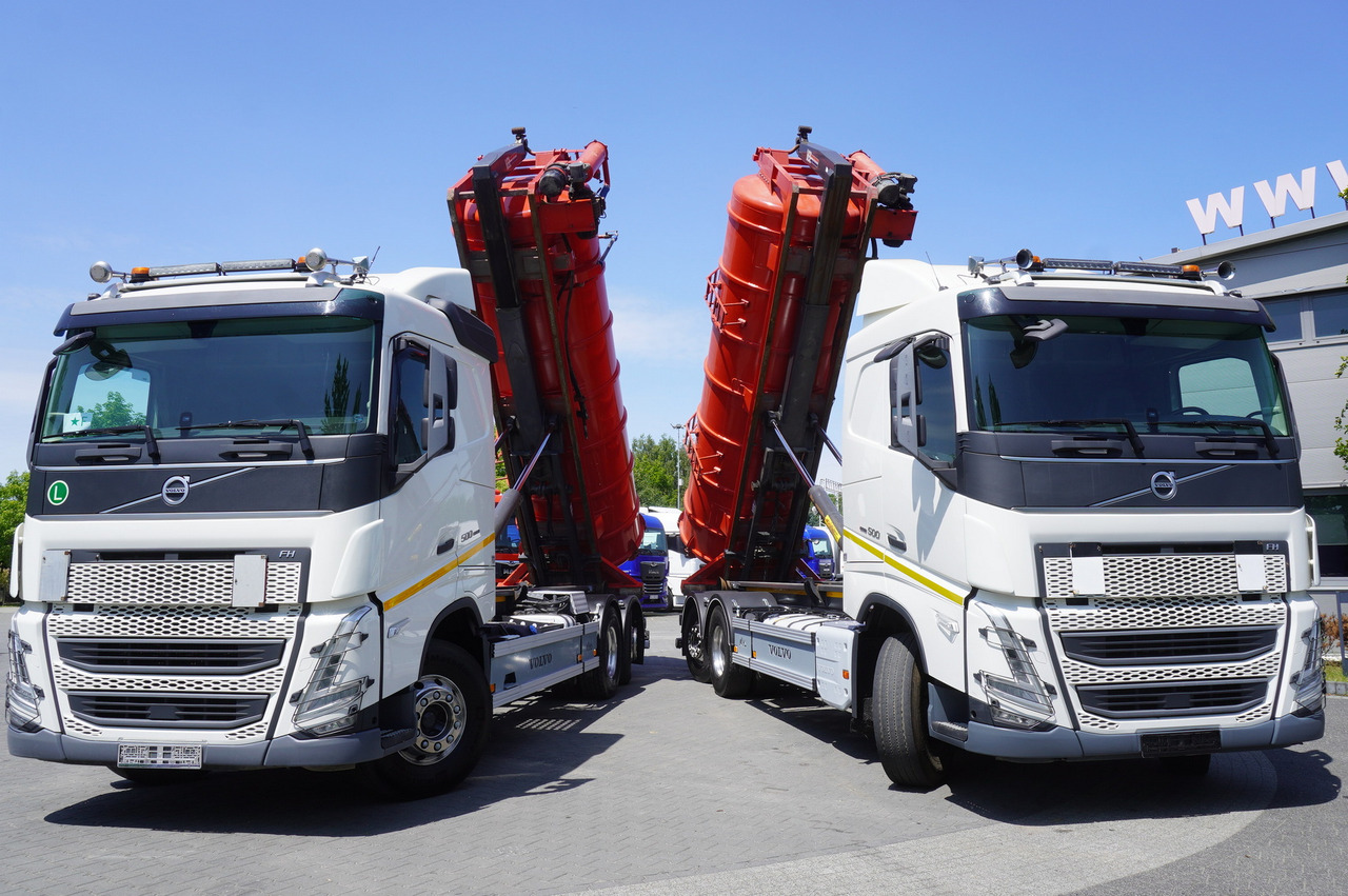 VOLVO Volvo FH 500 / Septic barrel 13000 l / Hook lift 21 t / 2022 / 3rd axle steered / 2 units - Slurry tanker: picture 2 VOLVO Volvo FH 500 / Septic barrel 13000 l / Hook lift 21 t / 2022 / 3rd axle steered / 2 units - Slurry tanker: picture 2