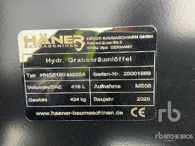 New Excavator bucket HAENER HHG5180-MS08A Tilting (Unused): picture 8