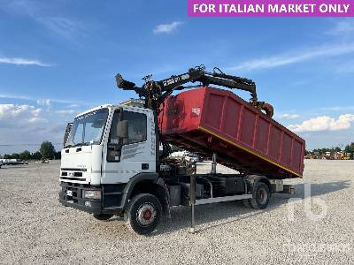 IVECO EUROCARGO 130 1996 Hiab 071AW 3870 kg on 4x2 - Tipper, Crane truck: picture 1 IVECO EUROCARGO 130 1996 Hiab 071AW 3870 kg on 4x2 - Tipper, Crane truck: picture 1