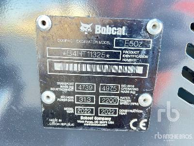 BOBCAT E50Z Mini Pelle - Mini excavator: picture 5 BOBCAT E50Z Mini Pelle - Mini excavator: picture 5