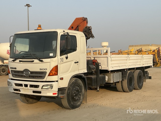 2008 Hino 145 2007 Palfinger K10000 Knuckle B ... Flatbed Truck with Crane - Dropside/ Flatbed truck, Crane truck: picture 1 2008 Hino 145 2007 Palfinger K10000 Knuckle B ... Flatbed Truck with Crane - Dropside/ Flatbed truck, Crane truck: picture 1