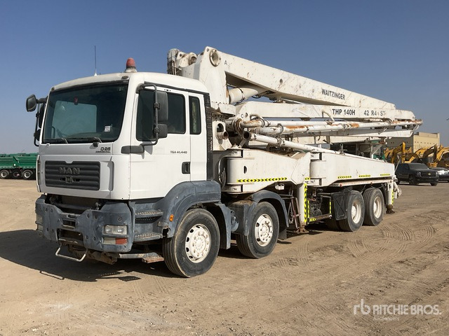 2008 MAN TGA41.440 2008 Waitzinger 42 R4ST 42 m on ... Concrete Pump Truck - Concrete pump truck: picture 1 2008 MAN TGA41.440 2008 Waitzinger 42 R4ST 42 m on ... Concrete Pump Truck - Concrete pump truck: picture 1