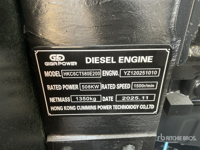 2025 Giga Power LT-W500GF 625 kVA Skid-Mounted (Unused) Generator Set - Generator set: picture 5 2025 Giga Power LT-W500GF 625 kVA Skid-Mounted (Unused) Generator Set - Generator set: picture 5