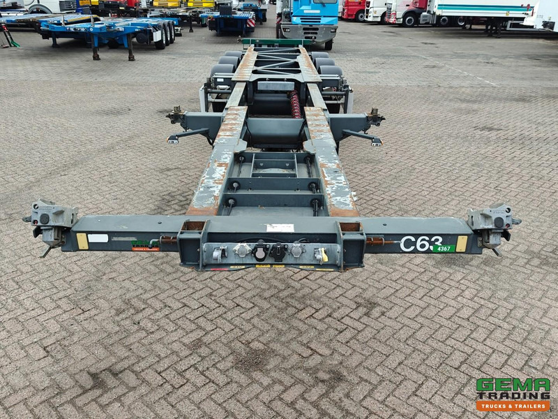 Container transporter/ Swap body semi-trailer Van Hool A3C002 3-Assen MB - MULTI - Schijfremmen - LiftAs - Midden/Achterschuiver - Alle Aansluitingen - Alcoa - QuickLock: picture 8