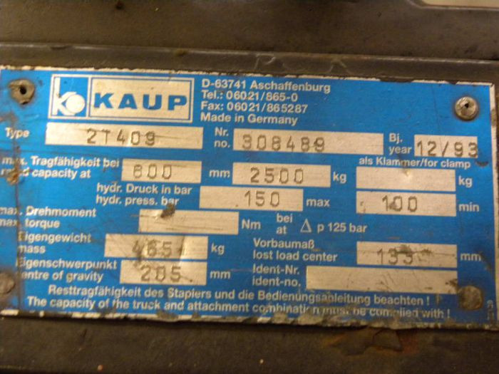 Kaup Double pallet handler - Forks for Material handling equipment: picture 3 Kaup Double pallet handler - Forks for Material handling equipment: picture 3