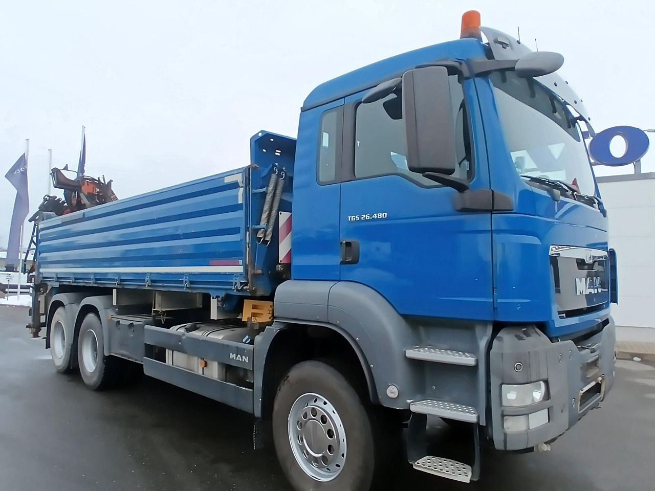 MAN TGS 26:480 6x4 EURO5 ATLAS 240.2E-A4 3-S-Kipper - Tipper, Crane truck: picture 2 MAN TGS 26:480 6x4 EURO5 ATLAS 240.2E-A4 3-S-Kipper - Tipper, Crane truck: picture 2