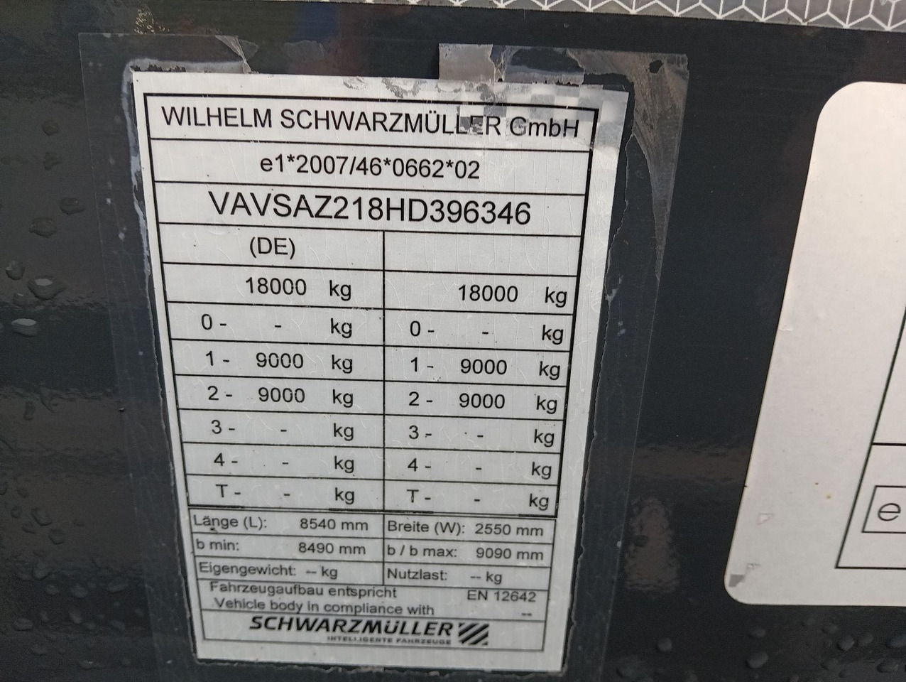 Container transporter/ Swap body trailer Schwarzmüller 2-A BDF 1,22/1,32 ALCOA Alufelgen ADR 120tkm TÜV Schwarzmüller 2-A BDF 1,22/1,32 ALCOA Alufelgen ADR 120tkm TÜV: picture 26