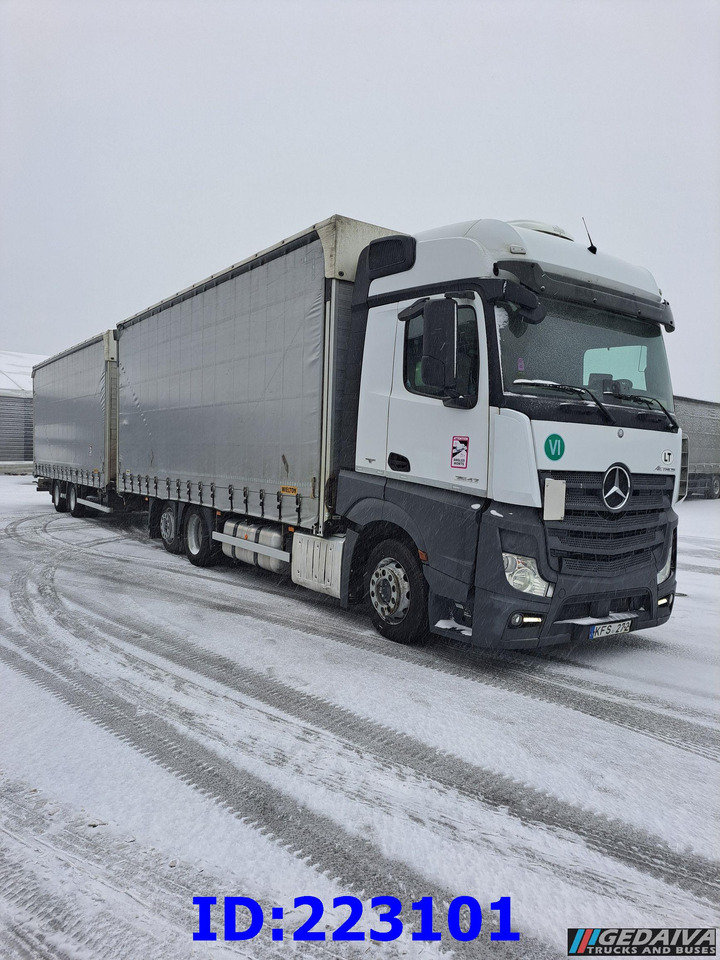 MERCEDES-BENZ Actros 2542 6x2 Euro6 + trailer - Curtain side truck: picture 4 MERCEDES-BENZ Actros 2542 6x2 Euro6 + trailer - Curtain side truck: picture 4
