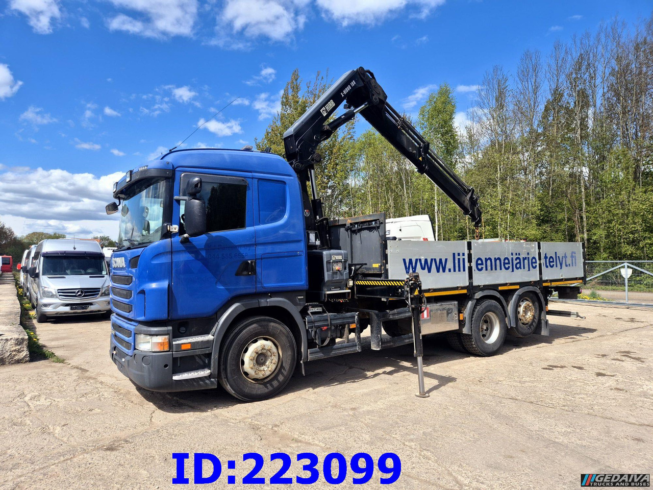 SCANIA G440 6x2 + Crane HIAB X-Hiduo 188 - Dropside/ Flatbed truck: picture 1 SCANIA G440 6x2 + Crane HIAB X-Hiduo 188 - Dropside/ Flatbed truck: picture 1