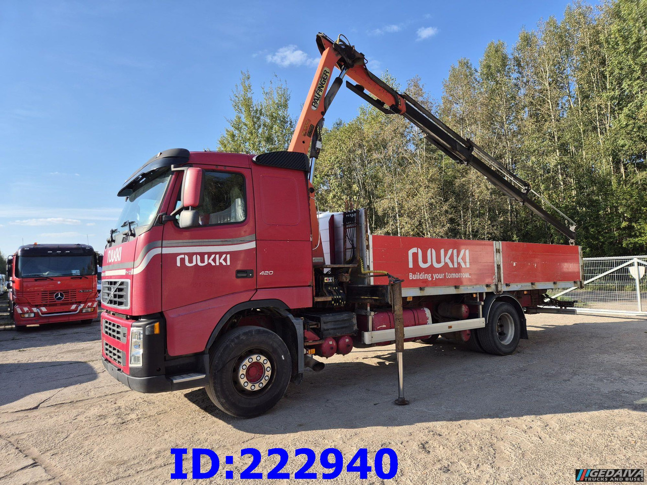 VOLVO FH12 420HP + Crane Palfinger PK9501 - Dropside/ Flatbed truck: picture 1 VOLVO FH12 420HP + Crane Palfinger PK9501 - Dropside/ Flatbed truck: picture 1