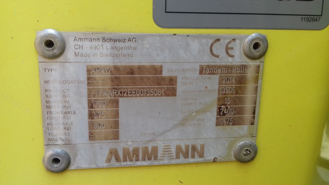 Ammann ARX 12 - Mini roller: picture 3 Ammann ARX 12 - Mini roller: picture 3
