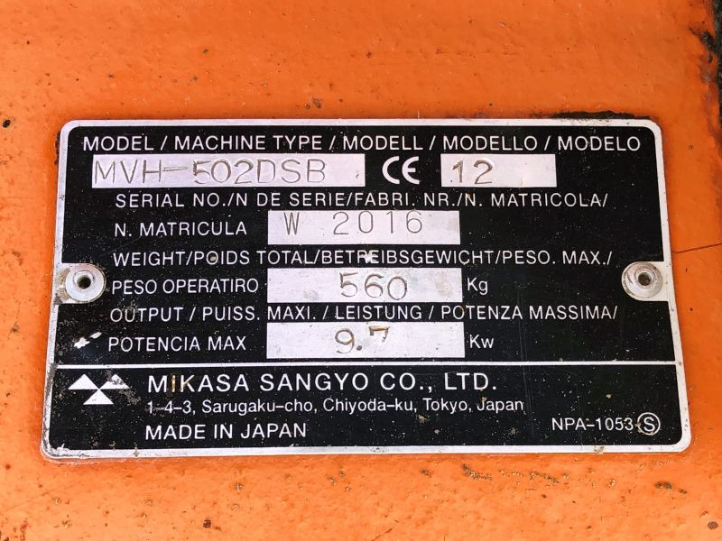 Verschiedenes MIKASA MVH 502 (2906) - Vibratory plate: picture 3 Verschiedenes MIKASA MVH 502 (2906) - Vibratory plate: picture 3