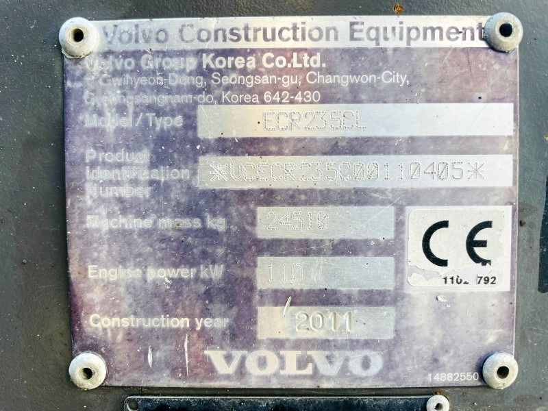 Volvo ECR235CL (3445) - Crawler excavator: picture 3 Volvo ECR235CL (3445) - Crawler excavator: picture 3