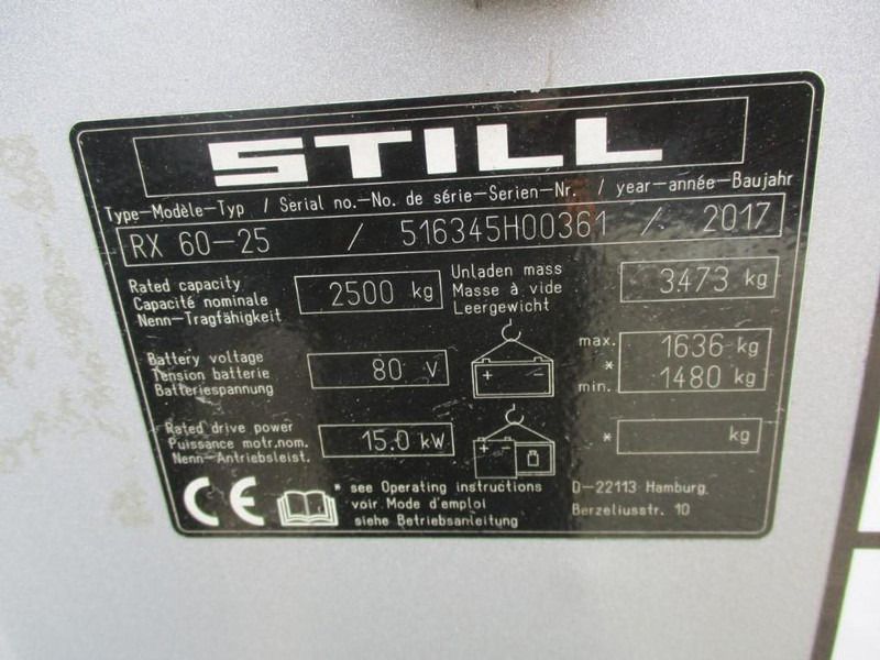 Electric forklift Still RX60-25: picture 13 Electric forklift Still RX60-25: picture 13