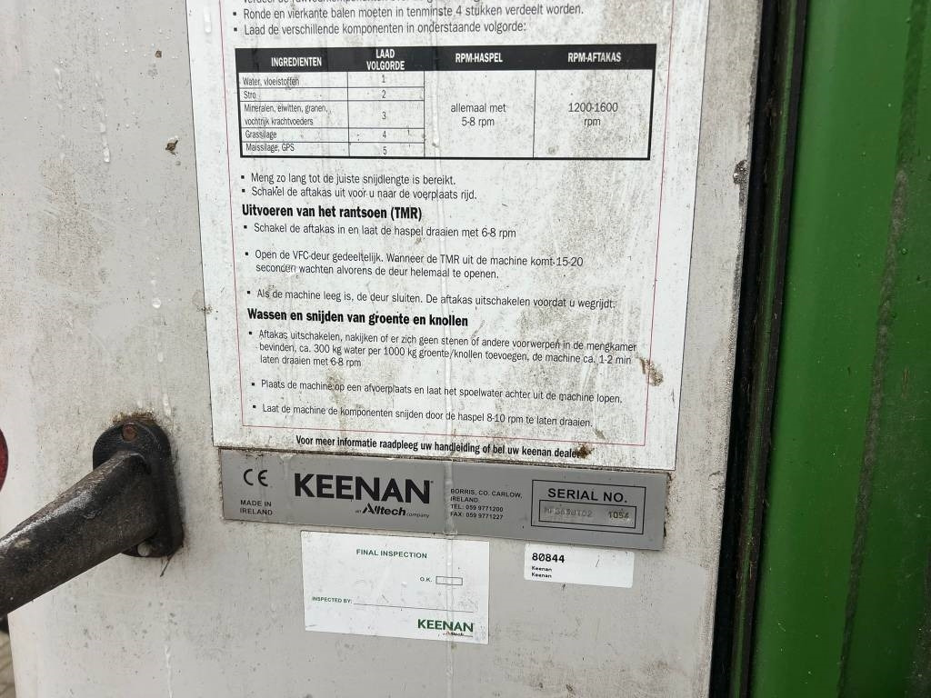Forage mixer wagon Keenan Mech-Fiber 365: picture 10