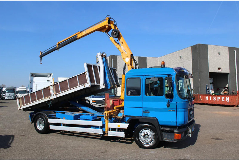 MAN 15 .232 + CRANE COPMA + HOOKSYSTEM + CONTAINER + MANUAL + 7P - Hook lift truck, Crane truck: picture 3 MAN 15 .232 + CRANE COPMA + HOOKSYSTEM + CONTAINER + MANUAL + 7P - Hook lift truck, Crane truck: picture 3
