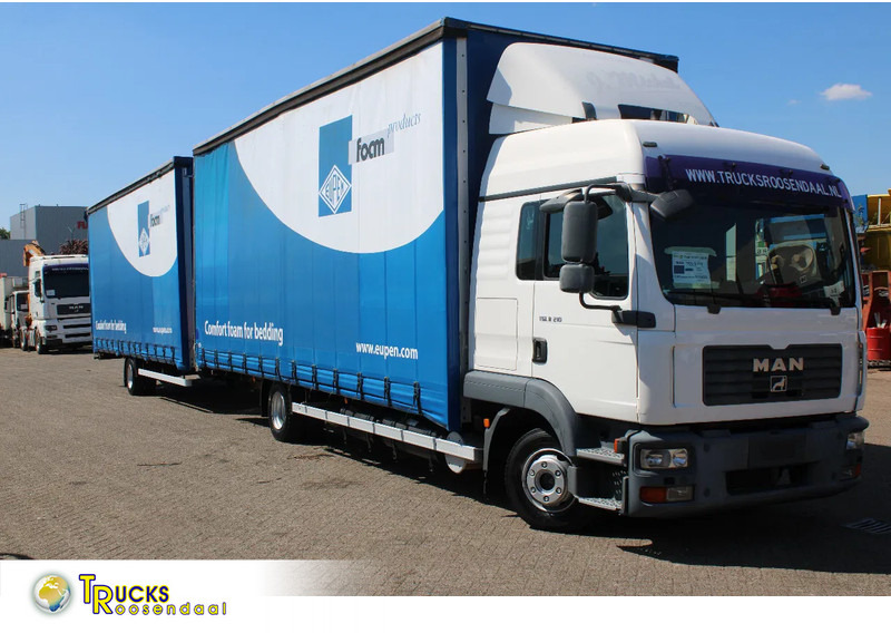 MAN TGL 8.210 + TRAILER + SLEEPCAB COMBI - Curtain side truck: picture 1 MAN TGL 8.210 + TRAILER + SLEEPCAB COMBI - Curtain side truck: picture 1