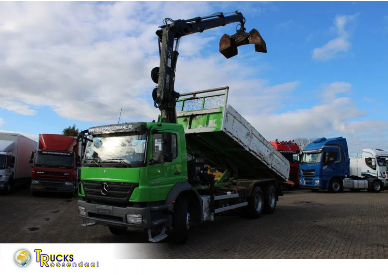Mercedes-Benz Axor 2633 + TIPPER + HIAB 144 + REMOTE + MANUAL - Crane truck: picture 1 Mercedes-Benz Axor 2633 + TIPPER + HIAB 144 + REMOTE + MANUAL - Crane truck: picture 1