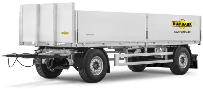 Humbaur Przyczepa burtowa HD 18 - Dropside/ Flatbed semi-trailer: picture 4 Humbaur Przyczepa burtowa HD 18 - Dropside/ Flatbed semi-trailer: picture 4