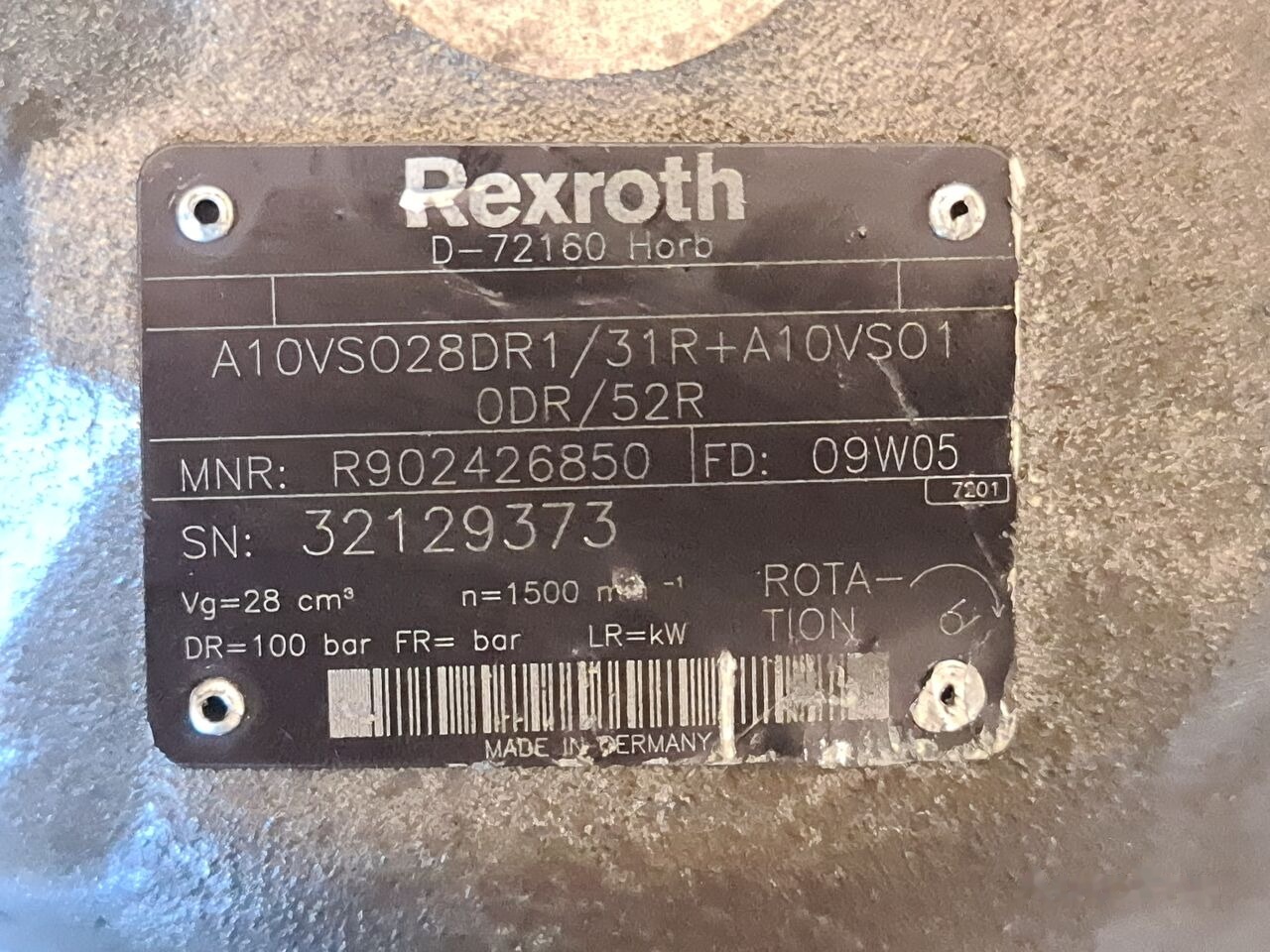 Rexroth D-72160 HORB - Hydraulic pump for Truck: picture 5 Rexroth D-72160 HORB - Hydraulic pump for Truck: picture 5