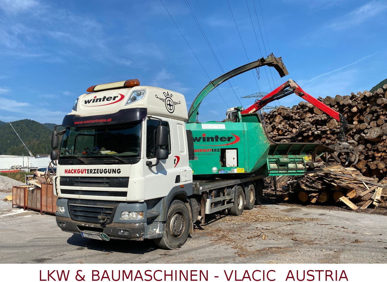 DAF CF85 Holzhackmaschine JENZ HEM 700 - Timber truck: picture 1 DAF CF85 Holzhackmaschine JENZ HEM 700 - Timber truck: picture 1
