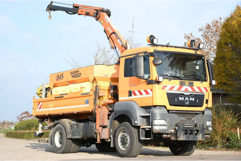 MAN TGS 18.320 4x4!! KRAN/!!!WINTERDIENST/DREISEITENKIPPER!!KOMMUNAL/KLIMA!! - Tipper, Crane truck: picture 1 MAN TGS 18.320 4x4!! KRAN/!!!WINTERDIENST/DREISEITENKIPPER!!KOMMUNAL/KLIMA!! - Tipper, Crane truck: picture 1